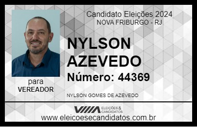 Candidato NYLSON AZEVEDO 2024 - NOVA FRIBURGO - Eleições