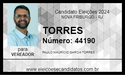 Candidato TORRES 2024 - NOVA FRIBURGO - Eleições