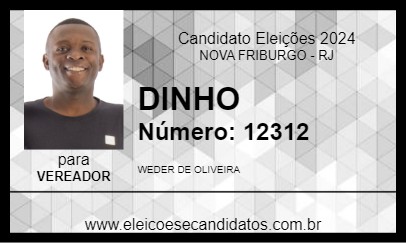 Candidato DINHO  2024 - NOVA FRIBURGO - Eleições