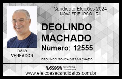 Candidato DEOLINDO MACHADO 2024 - NOVA FRIBURGO - Eleições