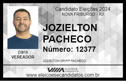 Candidato JOZIELTON PACHECO 2024 - NOVA FRIBURGO - Eleições