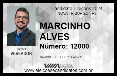 Candidato MARCINHO ALVES 2024 - NOVA FRIBURGO - Eleições