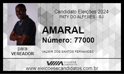 Candidato AMARAL 2024 - PATY DO ALFERES - Eleições