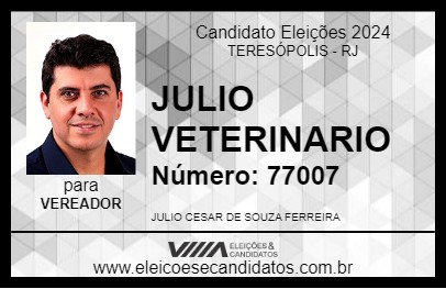 Candidato JULIO VETERINARIO 2024 - TERESÓPOLIS - Eleições