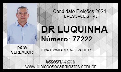 Candidato DR LUQUINHA 2024 - TERESÓPOLIS - Eleições