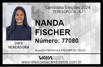 Candidato NANDA FISCHER 2024 - TERESÓPOLIS - Eleições