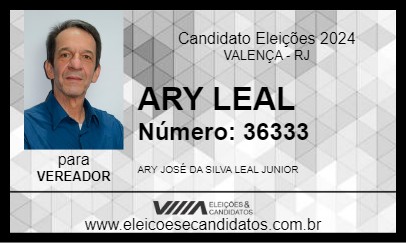 Candidato ARY LEAL 2024 - VALENÇA - Eleições