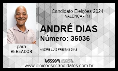 Candidato ANDRÉ DIAS 2024 - VALENÇA - Eleições