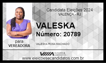 Candidato VALESKA 2024 - VALENÇA - Eleições