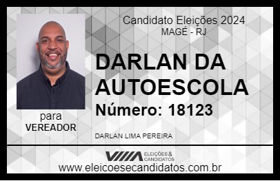 Candidato DARLAN DA AUTOESCOLA 2024 - MAGÉ - Eleições