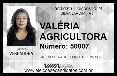 Candidato VALÉRIA AGRICULTORA 2024 - SILVA JARDIM - Eleições