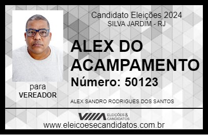 Candidato ALEX DO ACAMPAMENTO 2024 - SILVA JARDIM - Eleições