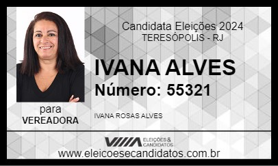 Candidato IVANA ALVES 2024 - TERESÓPOLIS - Eleições