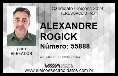 Candidato ALEXANDRE ROGICK 2024 - TERESÓPOLIS - Eleições