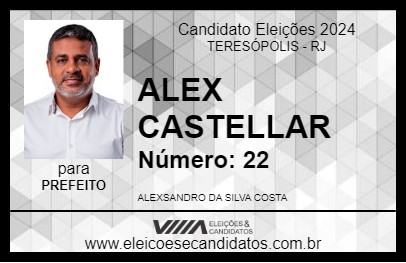 Candidato ALEX CASTELLAR 2024 - TERESÓPOLIS - Eleições