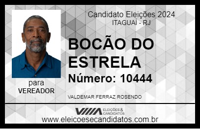 Candidato BOCÃO DO ESTRELA 2024 - ITAGUAÍ - Eleições