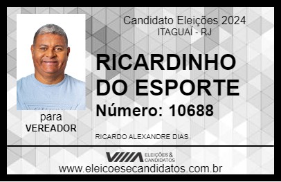 Candidato RICARDINHO DO ESPORTE 2024 - ITAGUAÍ - Eleições