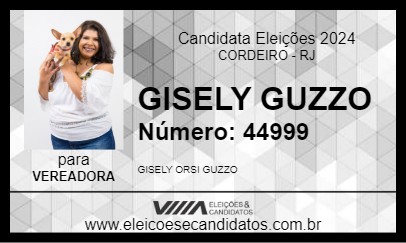 Candidato GISELY GUZZO 2024 - CORDEIRO - Eleições