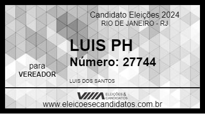 Candidato LUIS PH 2024 - RIO DE JANEIRO - Eleições