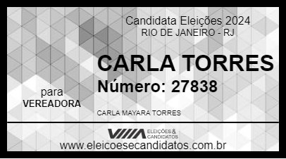 Candidato CARLA TORRES 2024 - RIO DE JANEIRO - Eleições