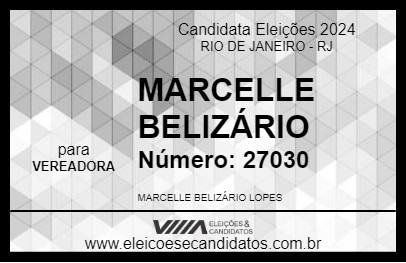 Candidato MARCELLE BELIZÁRIO 2024 - RIO DE JANEIRO - Eleições