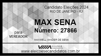 Candidato MAX SENNA 2024 - RIO DE JANEIRO - Eleições