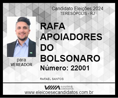 Candidato RAFA APOIADORES DO BOLSONARO 2024 - TERESÓPOLIS - Eleições