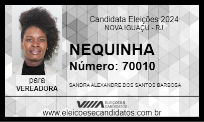 Candidato NEQUINHA 2024 - NOVA IGUAÇU - Eleições