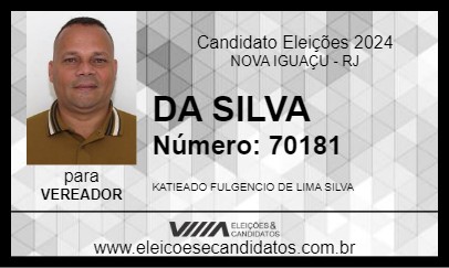 Candidato DA SILVA 2024 - NOVA IGUAÇU - Eleições