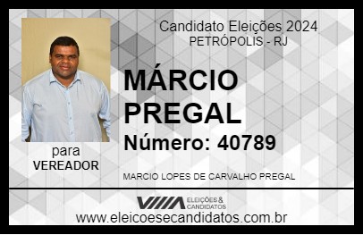 Candidato MÁRCIO PREGAL 2024 - PETRÓPOLIS - Eleições