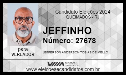 Candidato JEFFINHO 2024 - QUEIMADOS - Eleições