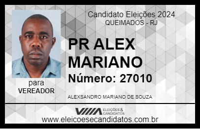 Candidato PR ALEX MARIANO 2024 - QUEIMADOS - Eleições