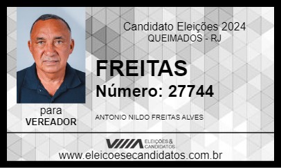 Candidato FREITAS 2024 - QUEIMADOS - Eleições