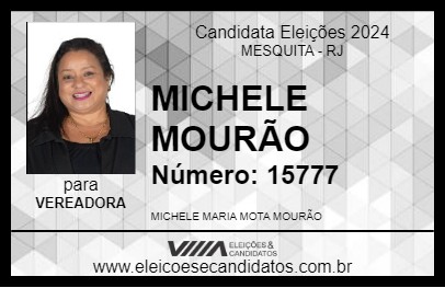 Candidato MICHELE MOURÃO 2024 - MESQUITA - Eleições