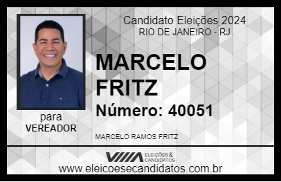 Candidato MARCELO FRITZ 2024 - RIO DE JANEIRO - Eleições