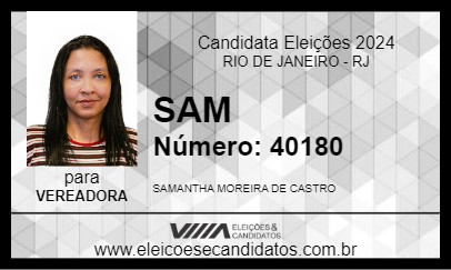 Candidato SAM 2024 - RIO DE JANEIRO - Eleições