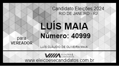 Candidato LUÍS MAIA 2024 - RIO DE JANEIRO - Eleições