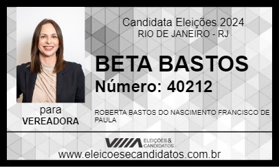 Candidato BETA BASTOS 2024 - RIO DE JANEIRO - Eleições