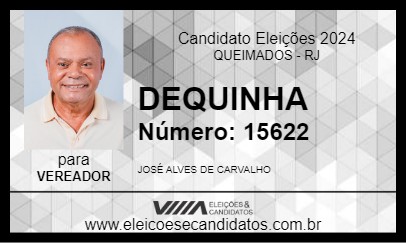 Candidato DEQUINHA 2024 - QUEIMADOS - Eleições