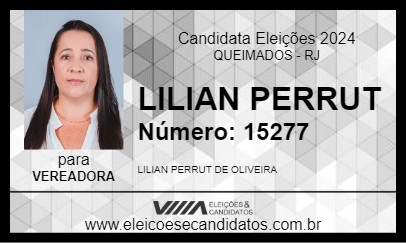 Candidato LILIAN PERRUT 2024 - QUEIMADOS - Eleições