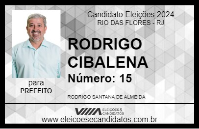 Candidato RODRIGO CIBALENA 2024 - RIO DAS FLORES - Eleições