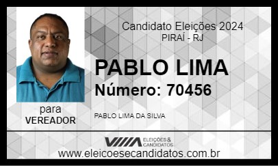 Candidato PABLO LIMA 2024 - PIRAÍ - Eleições