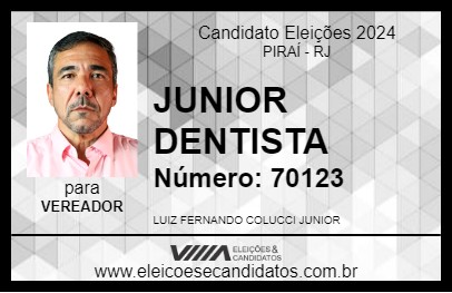 Candidato JUNIOR DENTISTA 2024 - PIRAÍ - Eleições