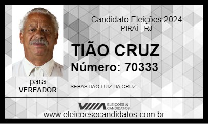 Candidato TIÃO CRUZ 2024 - PIRAÍ - Eleições