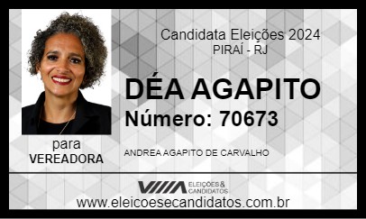 Candidato DÉA AGAPITO 2024 - PIRAÍ - Eleições