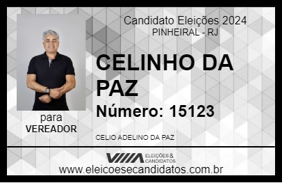 Candidato CELINHO DA PAZ 2024 - PINHEIRAL - Eleições