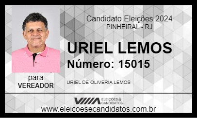 Candidato URIEL LEMOS 2024 - PINHEIRAL - Eleições