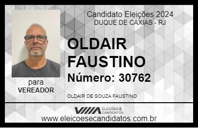 Candidato OLDAIR FAUSTINO 2024 - DUQUE DE CAXIAS - Eleições