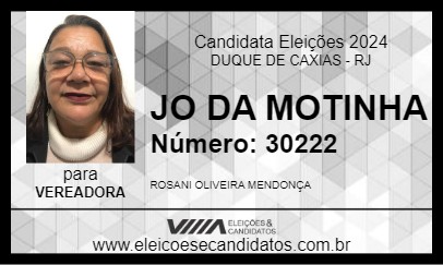 Candidato JO DA MOTINHA 2024 - DUQUE DE CAXIAS - Eleições