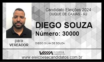 Candidato DIEGO SOUZA 2024 - DUQUE DE CAXIAS - Eleições